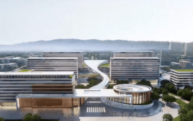 滕州市全新的中医医院，来了项目进入收尾阶段，6月上旬投入使用